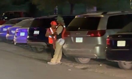 Una verdadera mafia afuera del parque Madero, acomodadores de autos hacen su agosto