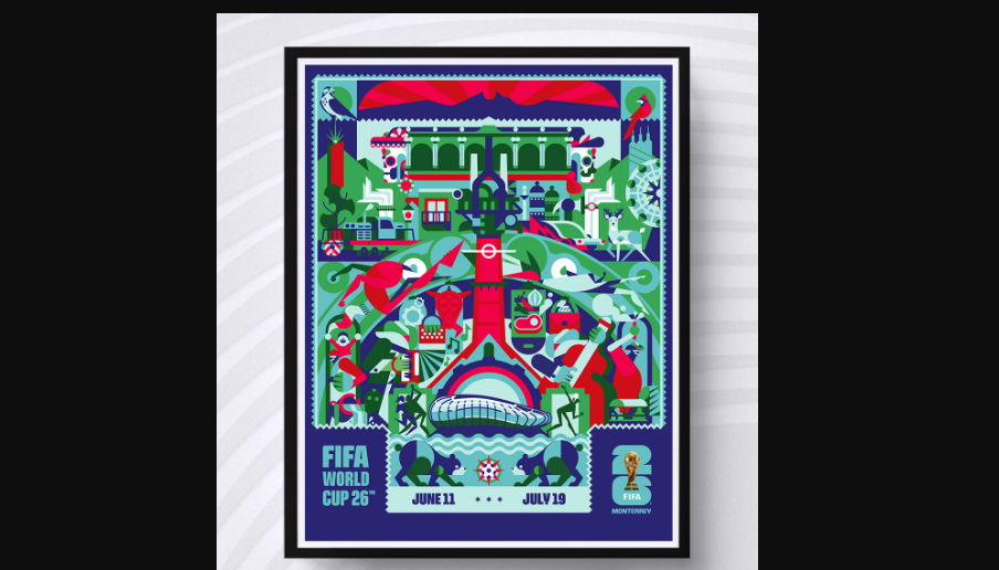 Monterrey presenta su póster oficial para el Mundial 2026