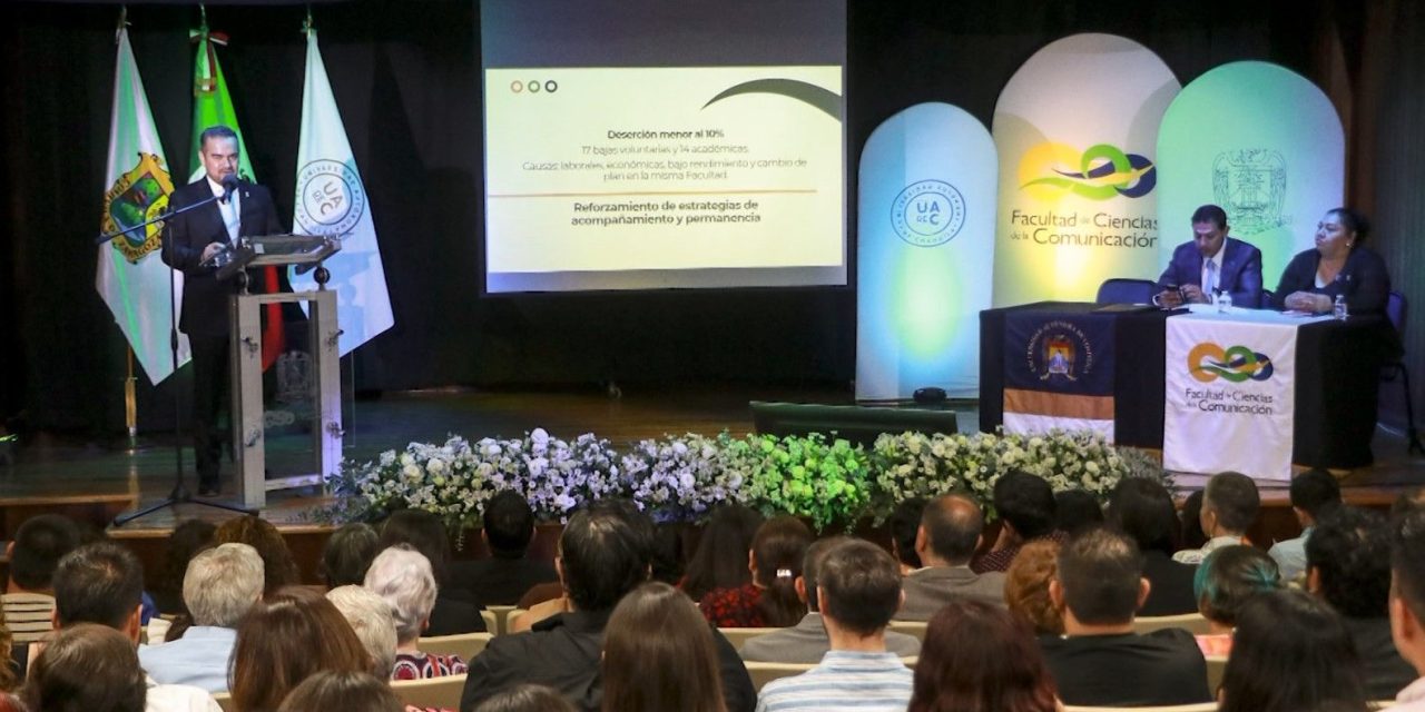 Presenta director de Facultad de Comunicación su informe
