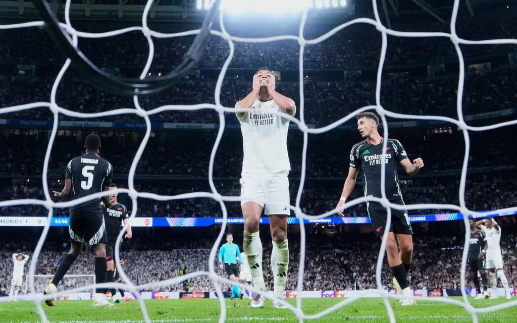 Arsenal elimina al Real Madrid y avanza a semifinales de la Champions