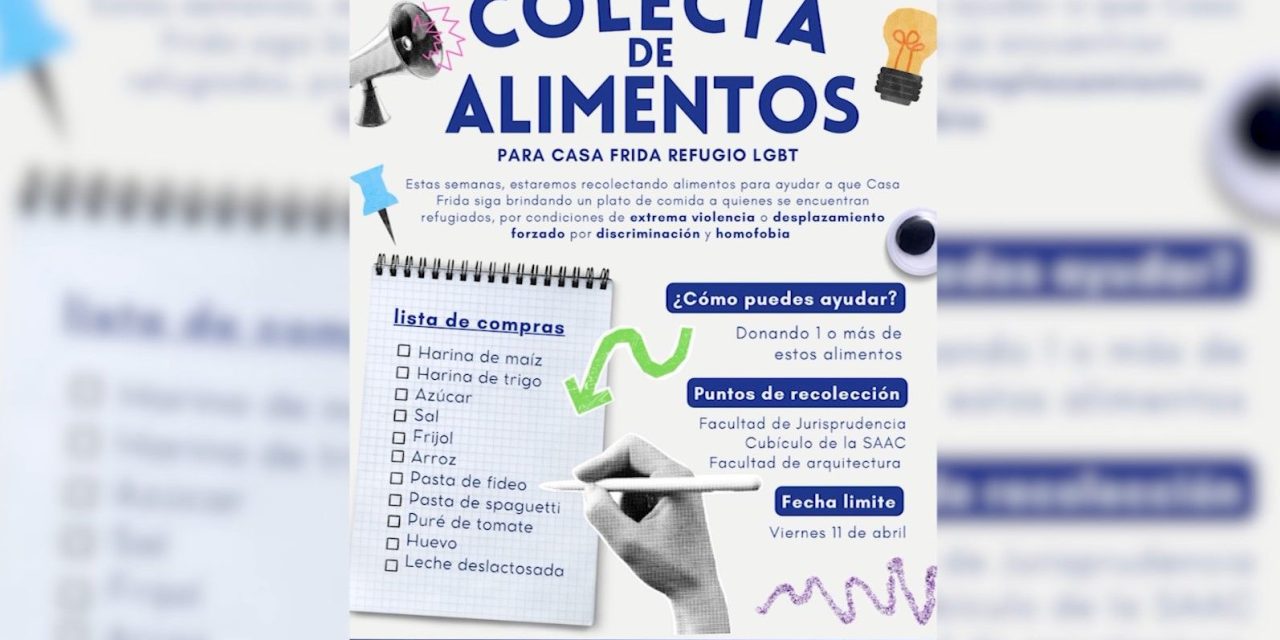 Realizan colecta a favor de Casa Frida