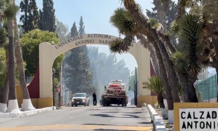 Se registra incendio en el área de Viveros de la UAAAN