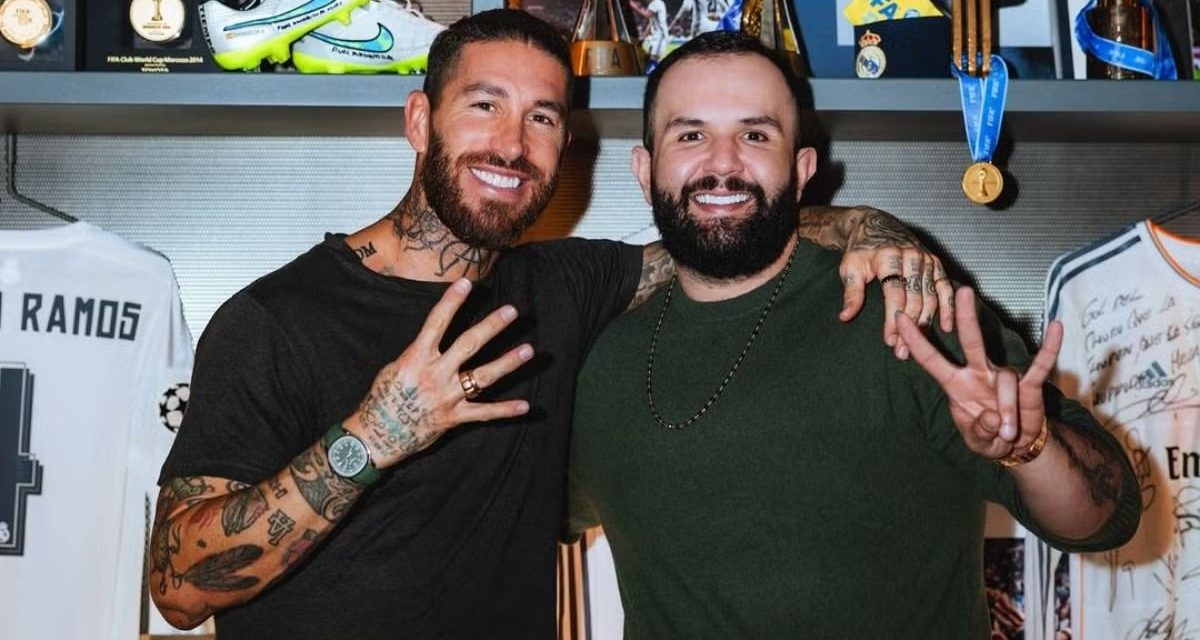 Sergio Ramos y Carín León harán una canción juntos
