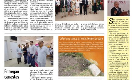 Portada RCG Carbonífera [1 de mayo 2025] Realizan actividades del Día del Niño en la Feria del Libro; entregan canastas alimentarias a mujeres embarazadas y más…