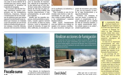 Portada RCG Carbonífera [4 de mayo de 2025] Paz laboral, un pilar fundamental para el desarrollo de Coahuila; Celebrarán aniversario de Nueva Rosita como ciudad y más…