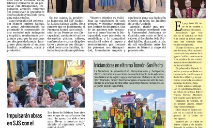 Portada RCG Carbonífera [12 de mayo de 2025] Impulsa el DIF Coahuila una cultura de la inclusión en el estado; reforzarán medidas contra el dengue en la región y más…