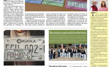 Portada RCG Carbonífera [13 de mayo de 2025] Todo listo para la elección judicial; toma protesta el Cabildo Infantil de Múzqui  y más…