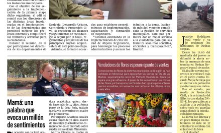 Portada RCG Centro [10 de mayo de 2025] Revisa Carlos Villarreal avances de la Unidad de Mejora Regulatoria; exigen normalistas un plantel digno y más…