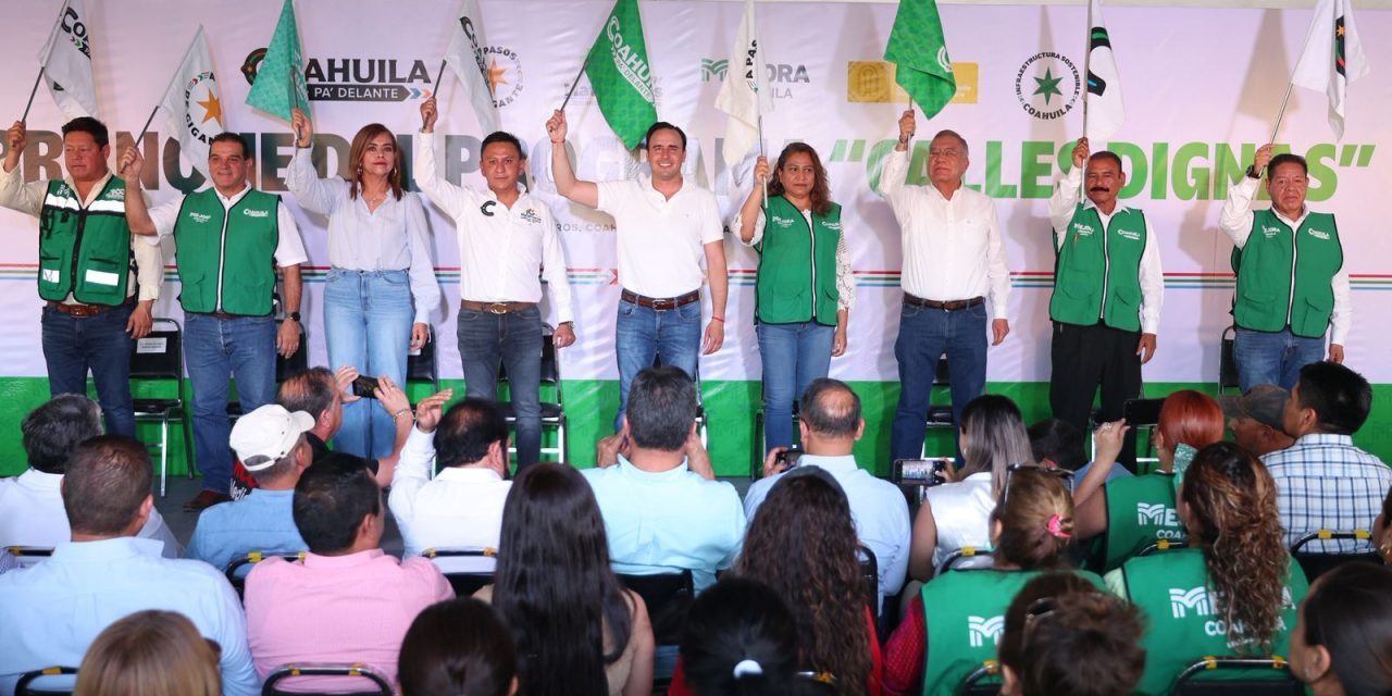 Inicia Manolo Jiménez el programa ‘Calles Dignas’ en Matamoros