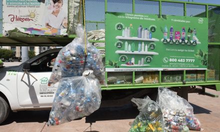 Recolectan más de 200 kilos de material reutilizable