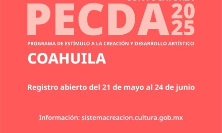 Convocan al PECDA Coahuila 2025