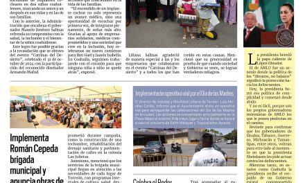 Portada RCG Lagunera [6 de mayo de 2025] Realizan encendido de implantes cocleares a niños coahuilenses; implementa Román Cepeda brigada municipal y anuncia obras de infraestructura y más…