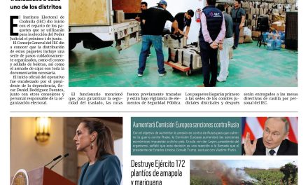 Portada RCG Nacional e Internacional [20 de mayo de 2025] Inicia el IEC con distribución de paquetes electorales; Invertirá Gobierno de Sheinbaum 850 mmdp en programas del Bienestar y más…