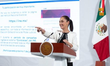 Destaca Sheinbaum necesidad de realizar la elección al Poder Judicial