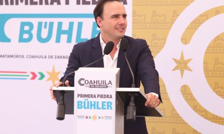 Coloca Manolo Jiménez la primera piedra de Bühler
