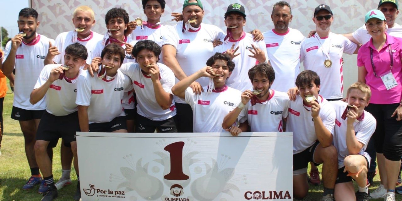 Coahuila gana el oro en rugby M20 de la Olimpiada Nacional