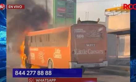 Siguen los incendios en Saltillo; ahora fue un camión de transporte urbano