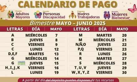 Por fin dan a conocer calendario de pagos de las pensiones del bienestar del tercer bimestre