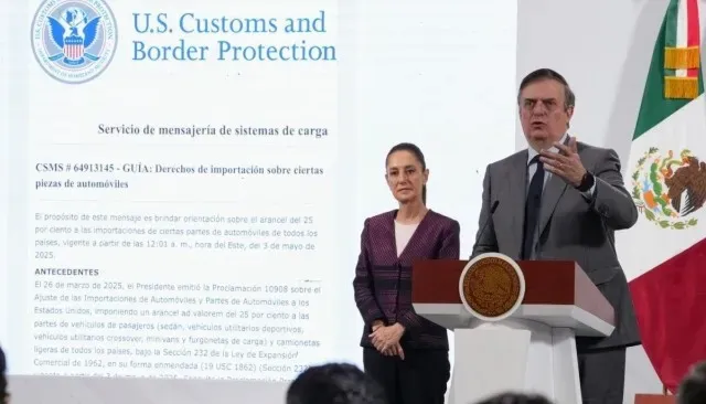Autopartes mexicanas no tendrán aranceles, anuncia Marcelo Ebrard