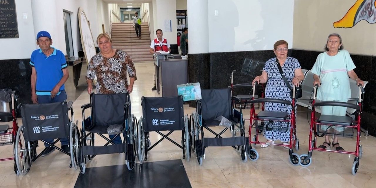 Entrega Club Rotario aparatos ortopédicos
