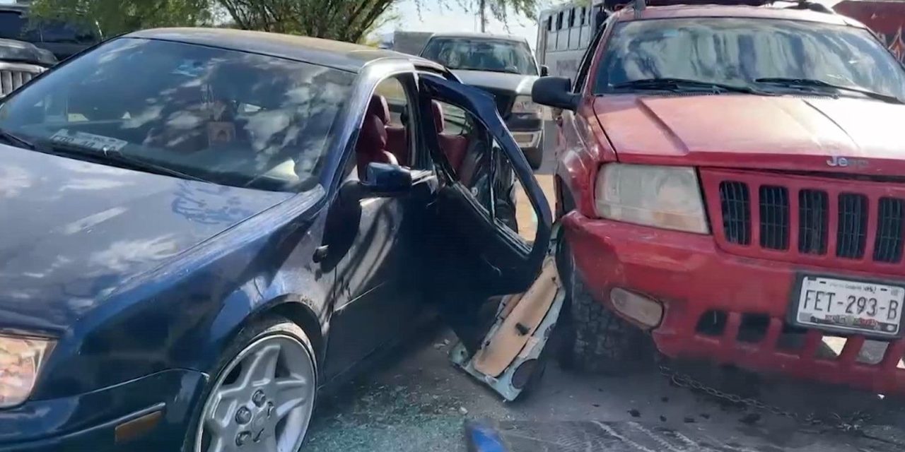 Padre e hijo terminan prensados tras accidente en Mirasierra