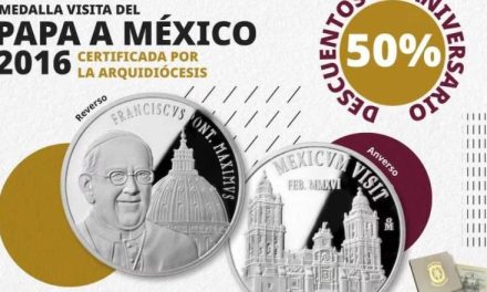 Casa de la Moneda de México relanza la medalla conmemorativa del Papa Francisco