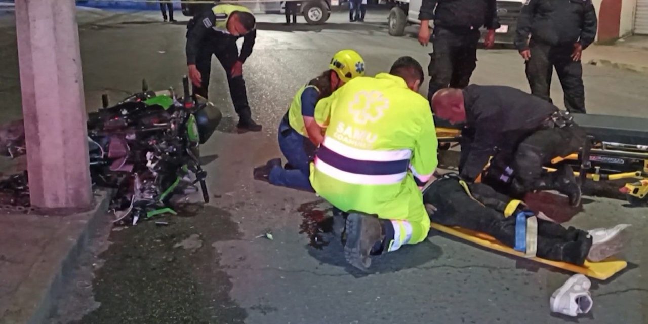Muere joven tras accidente en motocicleta en Saltillo