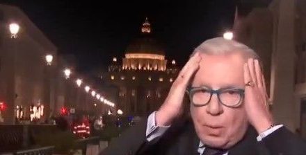 ¿Andaba pasado de copas? Sorprende transmisión del López Dóriga en la elección del papa