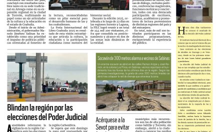 Portada RCG Carbonífera [1 de junio de 2025] FILC 2025 demuestra que en Coahuila leer es de gigantes; Gobierno del estado y municipio refrendan apoyo a ejidatarios y más…