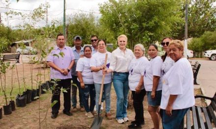 Laura Jiménez impulsa la reforestación en Múzquiz