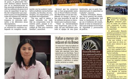 Portada RCG Fronteriza [10 de junio de 2025] Avanza el fortalecimiento de la Fiscalía General del Estado; invitan a jornada de salud para hombres en Acuña y más…