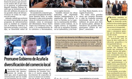 Portada RCG Fronteriza [24 de junio de 2025] Avanzan grandes obras en todo Coahuila: Manolo Jiménez; promueve Gobierno de Acuña la diversificación del comercio local y más…