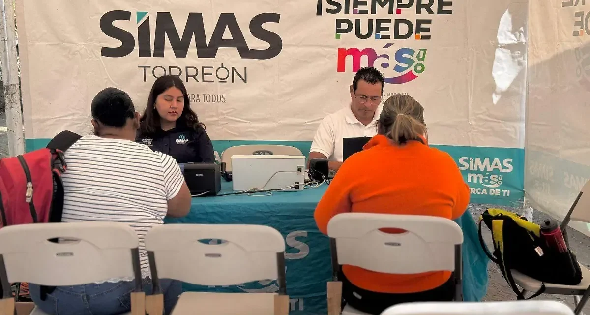 Simas Torreón acerca sus servicios a la colonia San Joaquín