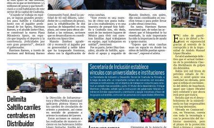 Portada RCG Media [21 de junio de 2025] NBA, estado y municipio inauguran canchas de basquetbol en Saltillo; Gobierno de Tomás Gutiérrez arranca más obras de recarpeteo y más…