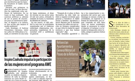 Portada RCG Media [30 de junio de 2025] Saltillenses festejan el 15 aniversario de la Ruta Recreativa; inspira Coahuila impulsa la participación de las mujeres en el programa AWE y más…