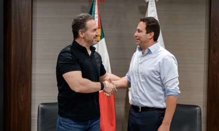 Refuerzan lazos de coordinación Javier Díaz y Adrián de la Garza
