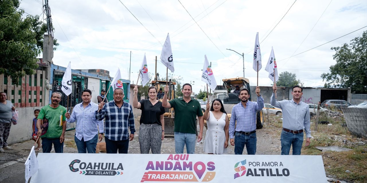 Javier Díaz da inicio a más obras en todo Saltillo