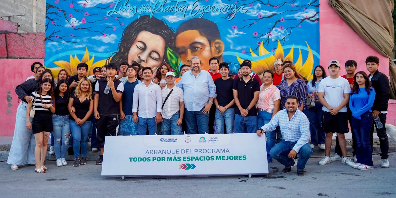 Ramos Arizpe cambia muros grises por espacios multicolores