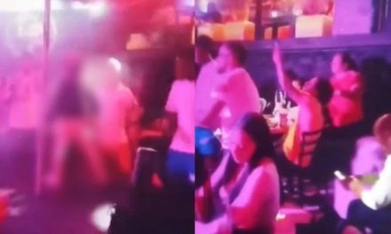 Graban a niña bailando en ‘table dance’ de Veracruz  durante una fiesta de un equipo de futbol