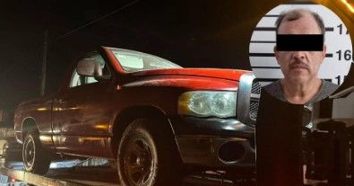Hombre es detenido por ocultar camionetas robadas en un panteón de en Santiago, Nuevo León