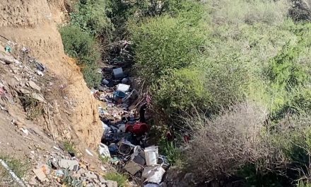 Chatarrera desecha sus residuos en un arroyo que conecta con Otilio González