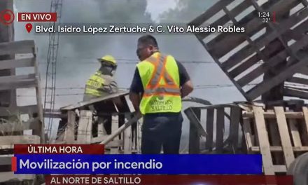 Última hora: Se registra incendio en la zona norte de Saltillo