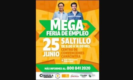 Realizan Mega Feria de Empleo en la región sureste de Coahuila