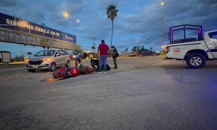 Motociclista resulta herido tras accidente por alcance en V. Carranza