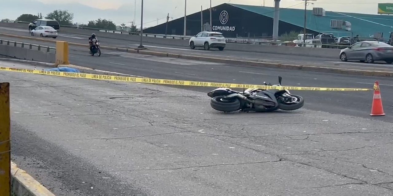 Saltillo: Hombre muere tras chocar su moto sobre Periférico el domingo por la mañana