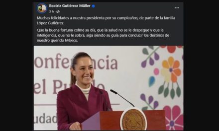 No le sobra inteligencia: Beatriz Gutiérrez Müller felicita a Sheinbaum
