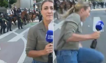 Reportera termina herida por una bala de goma cuando informaba durante las protestas en Los Ángeles