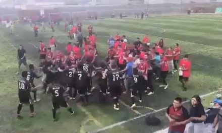 Saltillo: Se arma una campal en los campos Inter FC donde participaron más de 80 personas