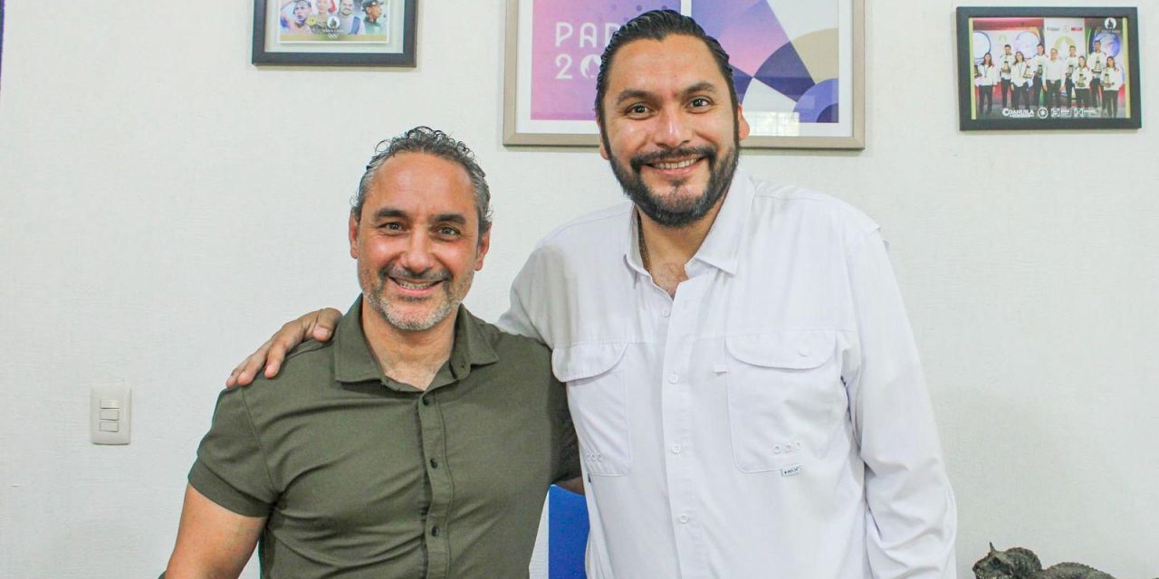 Carlos Villarreal y el Inedec acuerdan fortalecer el deporte en Monclova