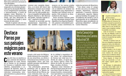 Portada RCG Centro [30 de julio de 2025] Carlos Villarreal supervisa el avance del nuevo campo de tiro con arco; destaca Parras por sus paisajes mágicos para este verano y más…